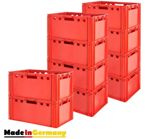 Kingpower Allzweckkiste 1-12x Fleischkiste Stapelkiste E3 Fleischerkiste Eurobox Metzgerkiste (10 St)