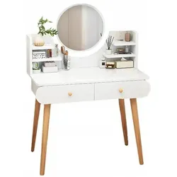 Skandinavischer Kosmetikspiegel in Weiß – Modern & Groß von MUVU