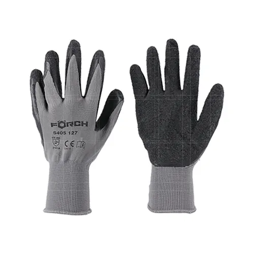 FÖRCH Feinstrickhandschuhe mit Latexbeschichtung, Größe 8 - Hochwertige Arbeitshandschuhe für Montage und Bau, bieten hervorragenden Grip und Schutz bei vielseitigen Anwendungen.