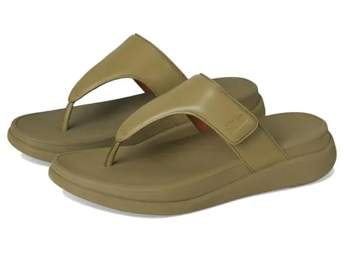 Fitflop F-mode Go Damen-Sandalen, olivgrün, 42 EU - Leichte Sandalen mit druckdiffusierender Zwischensohle für hohen Komfort. Ideal für den täglichen Gebrauch und mit natürlicher Fußgewölbeunterstützung.