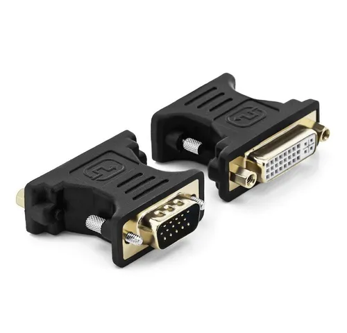 deleyCON deleyCON DVI-I zu VGA Adapter - DVI-I Buchse zu VGA Stecker - für Video-Kabel
