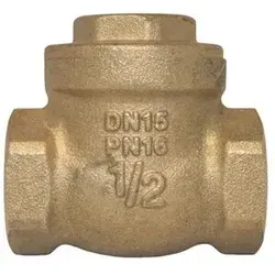 Rückschlagklappe mit Gummidichtung auf der Ventilklappe 1/2