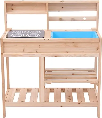 Outdoor active Matschküche 78x33x92 cm - Sandkasten Zubehör für kreative Spielstunden im Freien, fördert die Fantasie und Motorik der Kinder.