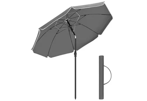 SONGMICS Sonnenschirm Ø 160 cm UPF 50+ mit Tragetasche von SONGMICS