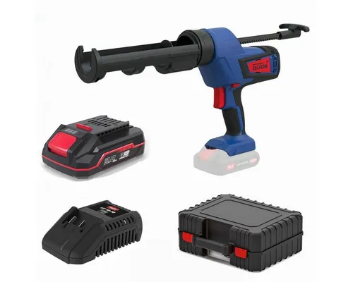 Güde Akku Kartuschenpresse 18V mit Akku und Ladegerät im Koffer