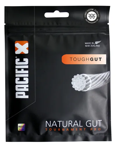 Pacific Tennis-Darmsaite Tournament Pro Tough Gut natur 12m Set, Saitendicke: 1.28