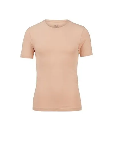 OLYMP Herren T-Shirt Langarm Level.Five - Einfarbig in Caramel 24, XL - Herren-Unterhemden: Body fit Langarm T-Shirt aus hochwertiger Baumwolle für optimalen Tragekomfort und stilvolles Aussehen.