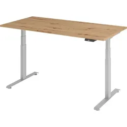 bümö Schreibtisch Elektro höhenverstellbar - Kinderschreibtische mit ergonomischer Höhe von 64,5 bis 129,5 cm für gesundes Arbeiten, leise motorisiert und mit drei Speicherplätzen für optimale Anpassung.
