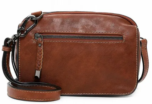 SURI FREY Umhängetasche Lissy 13102 - Damen Handtaschen in cognac - Umhängetasche aus hochwertiger Echtlederoptik, mit 3 Hauptfächern und verstellbarem Riemen. Ideal für stilvolle Looks und praktische Aufbewahrung.