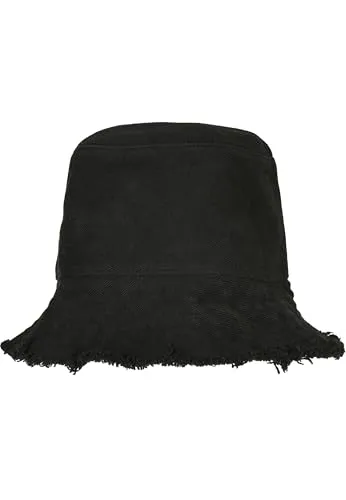 Flexfit Open Edge Bucket Hat Black - Hüte & Mützen, aus hochwertiger Baumwolle für optimalen Tragekomfort, ideal für Outdoor-Aktivitäten und Freizeit.