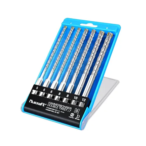 Nucraft SDS-Plus Betonbohrer Set 7-tlg 160mm für Beton, Granit & Stein