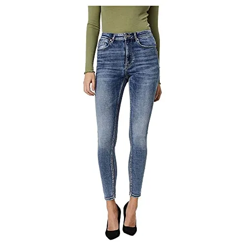 VMSOPHIA HR Skinny J GU3112 GA NOOS - Hochwertige Skinny Jeans - Jeans mit hohem Bund und schmalem Bein, aus dehnbarem Material für ultimativen Komfort. Perfekt für jeden Anlass, kombiniert mit Oversized-Shirt und Stiefeletten für einen schicken Look.