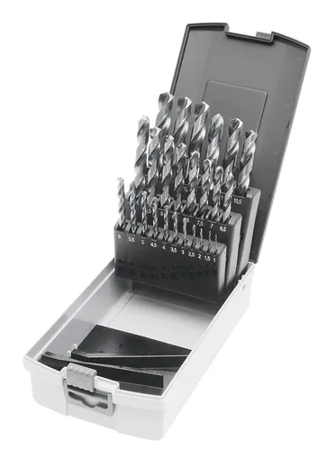 Kraftwerk 25-tlg. Spiralbohrerkass.HSS-G 1-13/0.5 mm