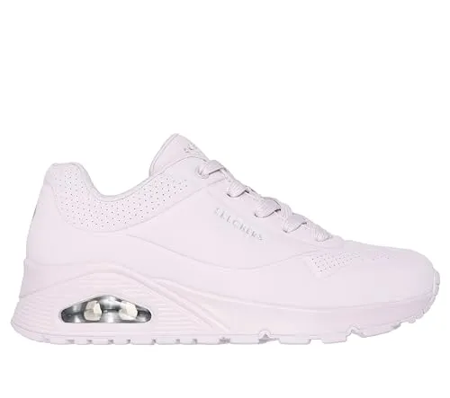 Skechers Uno Stand On Air 73690/LVLP Licht Lila - Größe 42 - Stylische Sneaker mit Air-Cooled Memory Foam für optimalen Tragekomfort und eine sichtbare Luftkissen-Dämpfung - ideal für aktive Frauen.