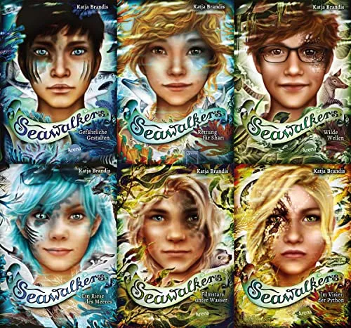 Die Seawalkers Band 1-6 mit exklusivem Postkartenset