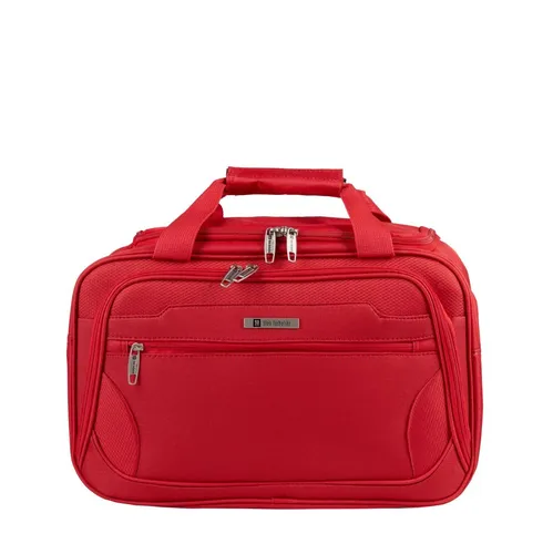 rote Stoff-Reisetasche, Handgepäck, 40x20x25cm