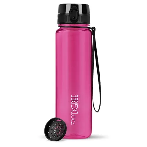 720°DGREE Trinkflasche 1l “uberBottle“ crystalClear +Sieb von 720°DGREE