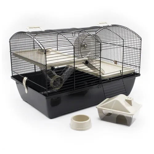 Nagerkäfig Victor 2+ Beige 51x33x33 cm Hamster Maus Rennmaus Käfig Zubehör NEU