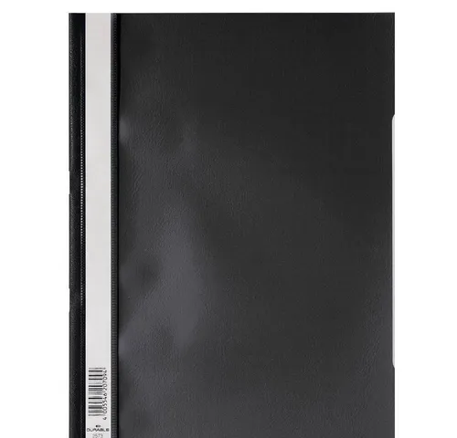 DURABLE Hefter DURABLE 2573 Sichthefter A4 PP Schnellhefter schwarz - 10 Stück
