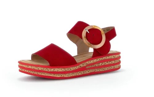 Gabor Plateau Sandale Plateausandaletten rot 35,5 EU (3 UK) in rot von Gabor