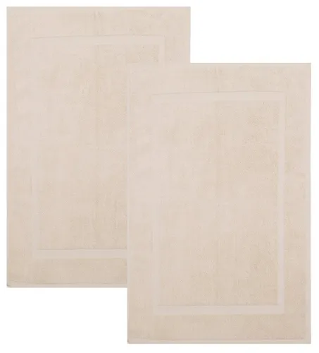 Betz Premium Badematte 2er Set 50x70 cm - Badematten Set aus 100% Baumwolle, beidseitig nutzbar, mit 650 g/m² für höchsten Komfort. Waschbar bei 60°C, ideal für stilvolle Badezimmergestaltung.