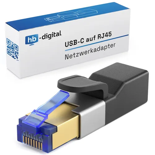 USB-C Buchse / RJ45 Stecker USB3.0 LAN 1000 Mbit/s Netzwerk Ethernet Adatper