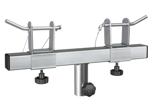 Adam Hall STRA36 Traversenadapter 1 St. - Traversenadapter mit variabler Breite (20-40cm) für 35mm Stativaufnahme, inklusive Sicherungsbolzen für einfache und sichere Montage.