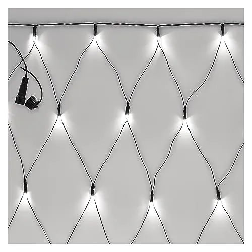 EMOS Connect System 2x1,5m Lichternetz Standard, Weihnachtslichterkette mit 160 LEDs, Erweiterungskomponent C (ohne Verbindungskabel und Adapter), IP44 für Innen und Außen, Kaltweiß