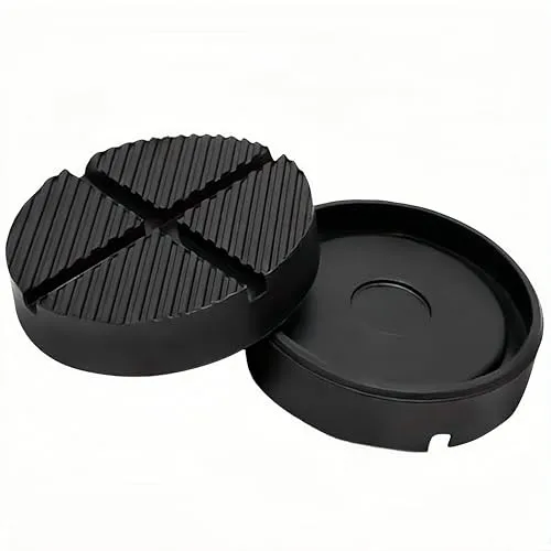 Stück Universal Puffer Wagenheber Hebebühne Auto Brücke mit Rille Rahmen Jack Pad,Auflage mit Nut und Profil Schwarz Unterstellbock Block,für Trolly und Hebebühnen Plattformen 125mm 2