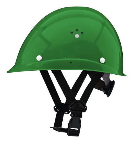 Voss-Helme Maststeigerhelm EN 397, grün, Größe 51-63 - Schutzhelm für Baustelle und Industrie mit 6-Punkt-Gurtband-Innenausstattung, Kinnriemen und regulierbaren Belüftungsöffnungen. Made in Germany, ideal für sicheren Sitz und Komfort.