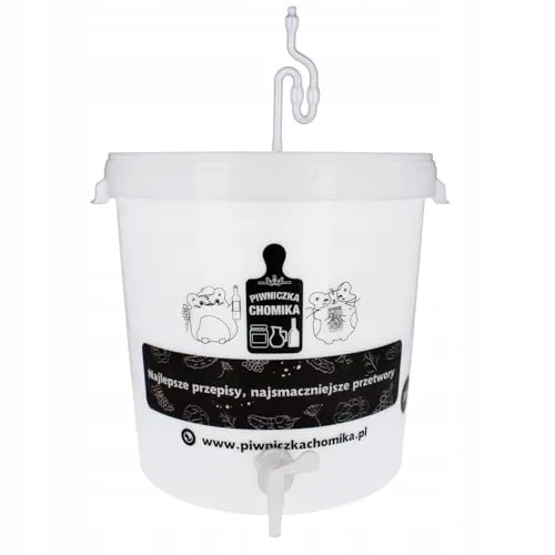 made in home 30L GÄRBEHÄLTER MIT Deckel, HAHN, Rohr UND Dichtung