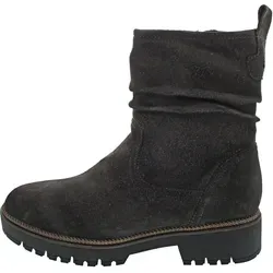Tamaris Damen Stiefelette Leder bequem - DARK GREY, EU 40 - Wanderschuhe mit superweicher Touch it Decksohle für optimalen Tragekomfort und stabiler, profilierter Laufsohle - ideal für lange Spaziergänge.
