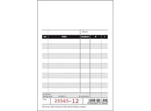 sigel® Kassenblock KC620 100 x 165 mm, 2 x 50 Blatt