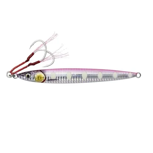 Savage Gear 3D Slim Jig Minnow Fast Sinking 40g bis 100g Speed-Jig Pilker Speed-Pilker Sardinenprofil-Köder (40g, Pink Flash)