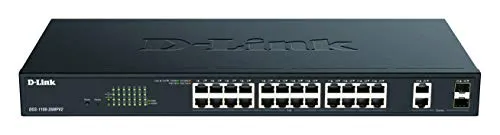 D-Link DGS-1100-26MPV2: 26-Port Gigabit Max PoE Smart Switch - Netzwerk-Switches mit 24 PoE-Ports, 30W Leistung pro Port und einfacher Verwaltung über Smart Console Utility für effiziente Netzwerksteuerung.