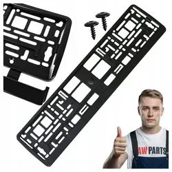 Universeller Schwarzer Pp/ps-kennzeichenhalter Mit 20-mm-streifen