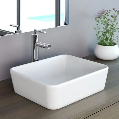 NEG Aufsatzwaschbecken Uno32A (eckig) in weiß von NEG