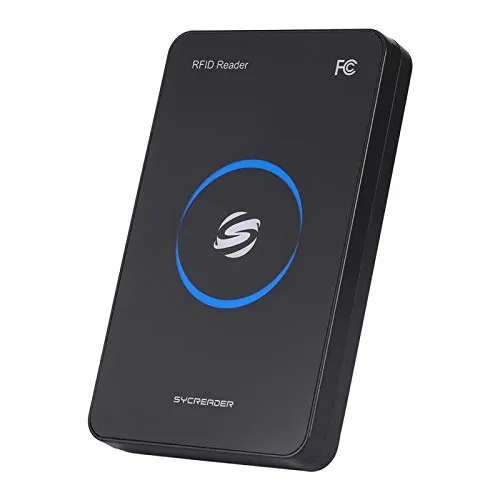 RFID-Lesegerät, 13,56 MHz Kontaktloser HF-RFID-Smart-IC-USB-Kartenleser mit Zugangskontrolle für einen MF1 S50 S70