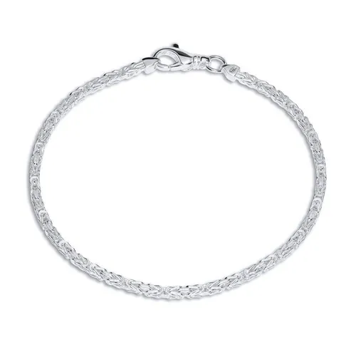 JEWLIX Königsarmband 925 Silber Königsarmband 2,5mm KA0025 (Länge: 19cm)