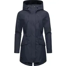 Ragwear Damen Übergangsjacke Begonia Navy Gr. L - Funktionsjacken mit Wassersäule von 11.000mm, winddicht und atmungsaktiv – ideal für wechselhaftes Wetter und Outdoor-Aktivitäten.