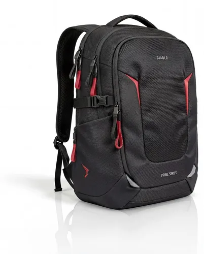 Diablo Chairs Multifunktionaler Laptop-Rucksack für Jugendliche, Prime Burned Black