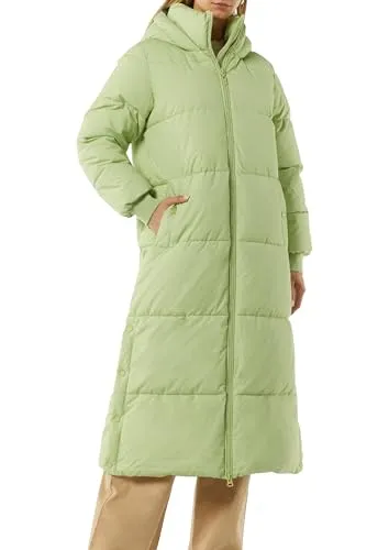 Comma Puffer Mantel - Funktionsjacke mit Stehkragen und fixierter Kapuze, ideal für kalte Tage dank Relaxed Fit und Rippbündchen für zusätzlichen Komfort.