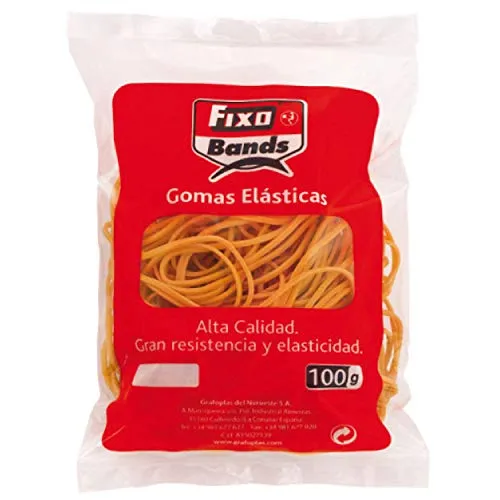 Fixo 45240 Gummibeutel, 100 g, mehrfarbig, 1,5 mm x 8 cm