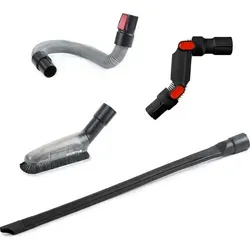 Genius Staubsaugerdüsen-Set Invictus X9 - 4tlg. Zubehör für perfekte Reinigung - Staubsaugerdüsen für Invictus X3, X5, X7, X9. Mit Extra-Soft Bürste und flexiblem Schlauch für müheloses Reinigen von empfindlichen Oberflächen und schwer zugänglichen Stellen.