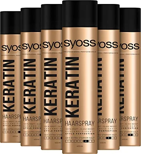 Syoss Haarspray Keratin Haltegrad 4 (6 x 400 ml) von Syoss
