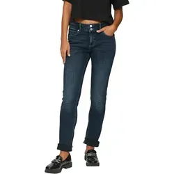Q/S by s.Oliver Damen Jeans 2149800, Blue 58Z4 - Damen-Jeanshosen im Skinny Fit mit Mid Rise, ausgestattet mit 5-Pocket-Form für optimalen Tragekomfort und stilvolles Design.