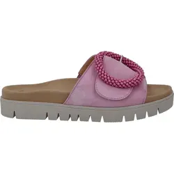 Gabor Damen-Pantolette Soft-Pink - Komfortabel und stilvoll - Pantoletten aus hochwertigem Echtleder mit Gabor Best Fitting für optimalen Tragekomfort und individuelle Anpassung dank Klettverschluss.