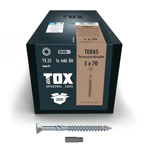 TOX Terrassenschrauben TERAS 5,0 x 70 mm von TOX