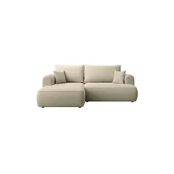 Selsey Ovo Mini Eckschlafsofa linksseitig in beige von Selsey