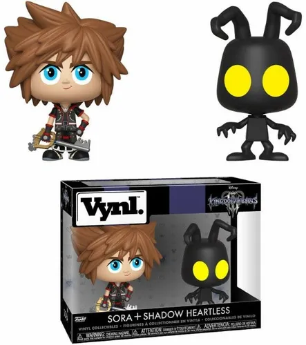 Funko Vinyl Disney Kingdom Hearts Sora + Shadow Heartless 2-pack - Aufsteller & Figuren - Offiziell lizenzierte Funko Vinyl Figuren in Fensterbox, ideal für Kingdom Hearts Fans und Sammler.